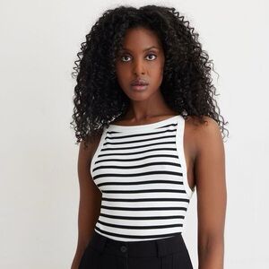 Dynamite Striped Bodysuit